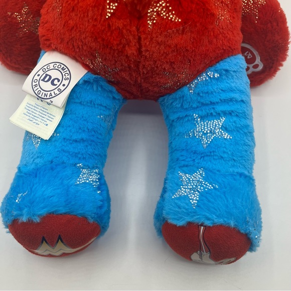 Build A Bear Workshop DC Comics Wonder Woman Teddy Plush 17” Red Blue Stars - Picture 5 of 13